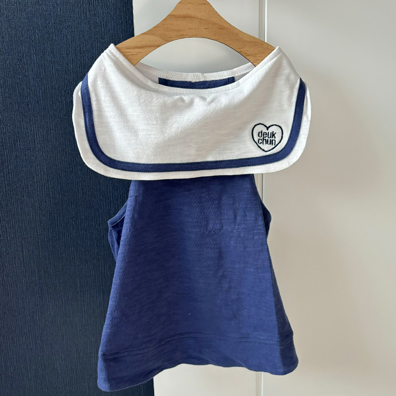 [무료배송] 해피댕댕 세일러홀터넥나시 S - 2XL 25번째