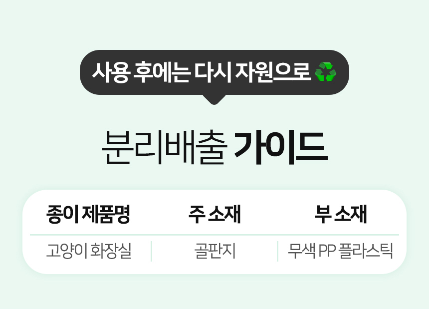 [NEW신상][무료배송] 페이퍼팝 캣 탈부착 속패드 종이로 만든 고양이 화장실 17번째