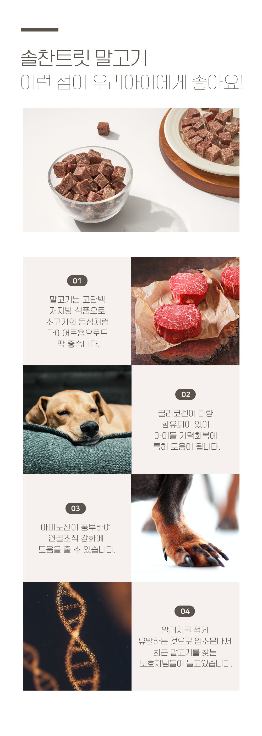 [무료배송] 온날 솔찬트릿 동결건조 말고기 90g 11번째