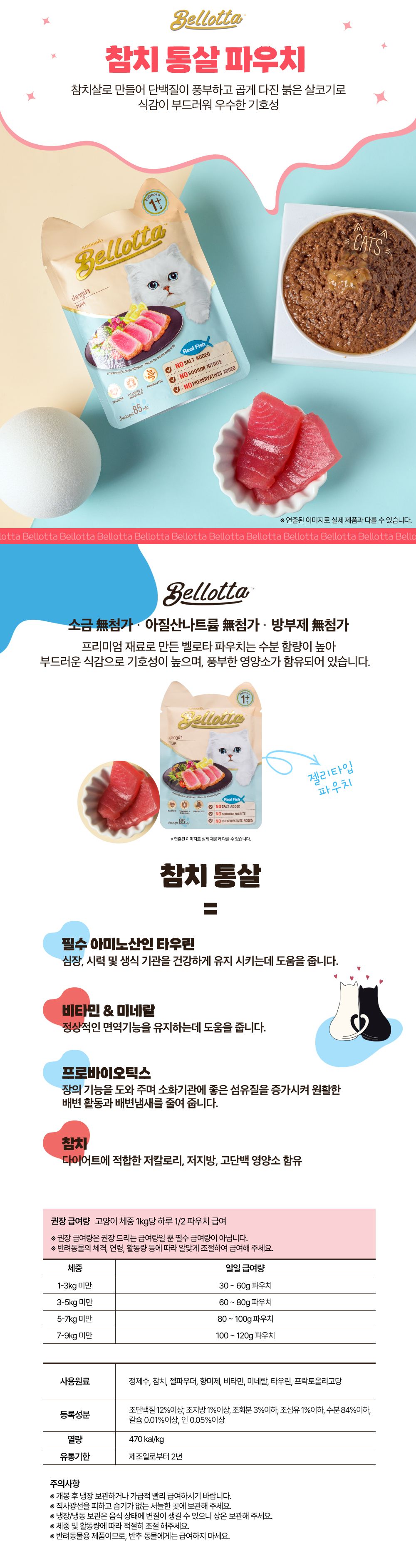 벨로타 캣 고등어 통살 파우치 85g 5번째