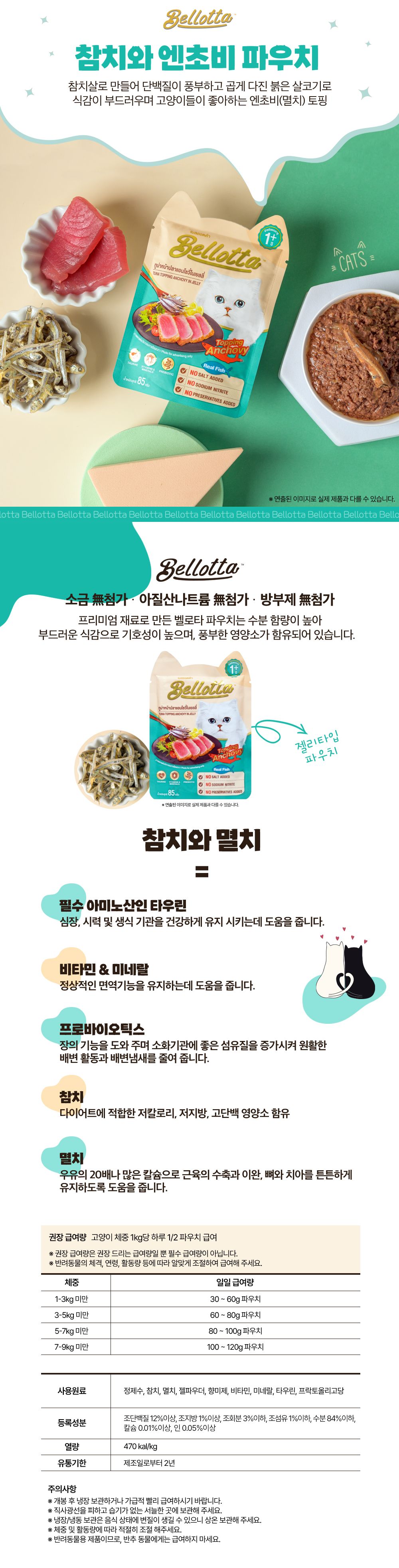 벨로타 캣 고등어 통살 파우치 85g 9번째