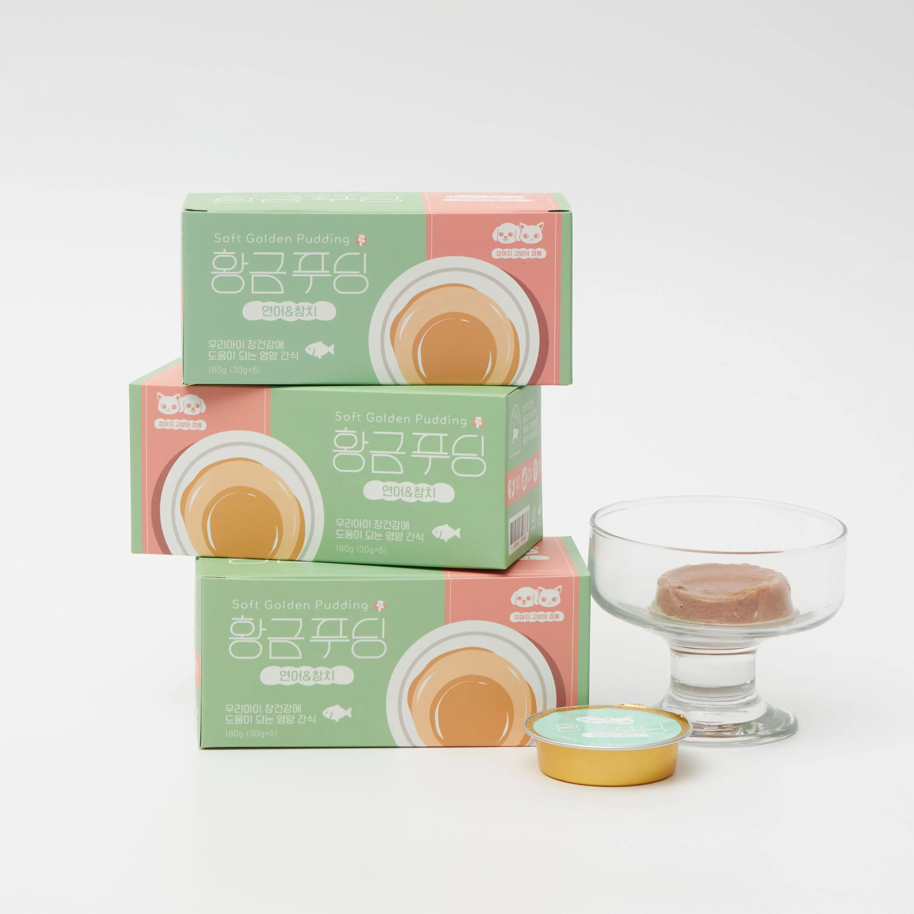 집사일기 황금푸딩 연어&참치 30g*6ea