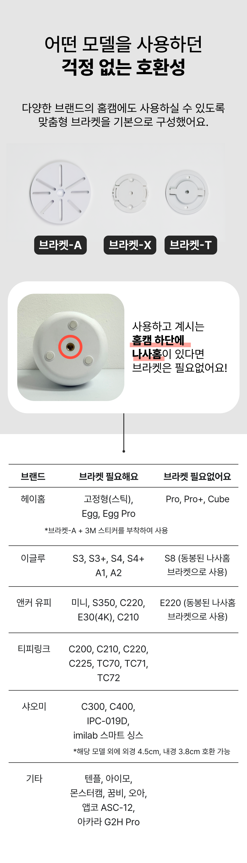 [NEW신상][무료배송] 아이오트 펫캠 무타공 스탠드 거치대 19번째