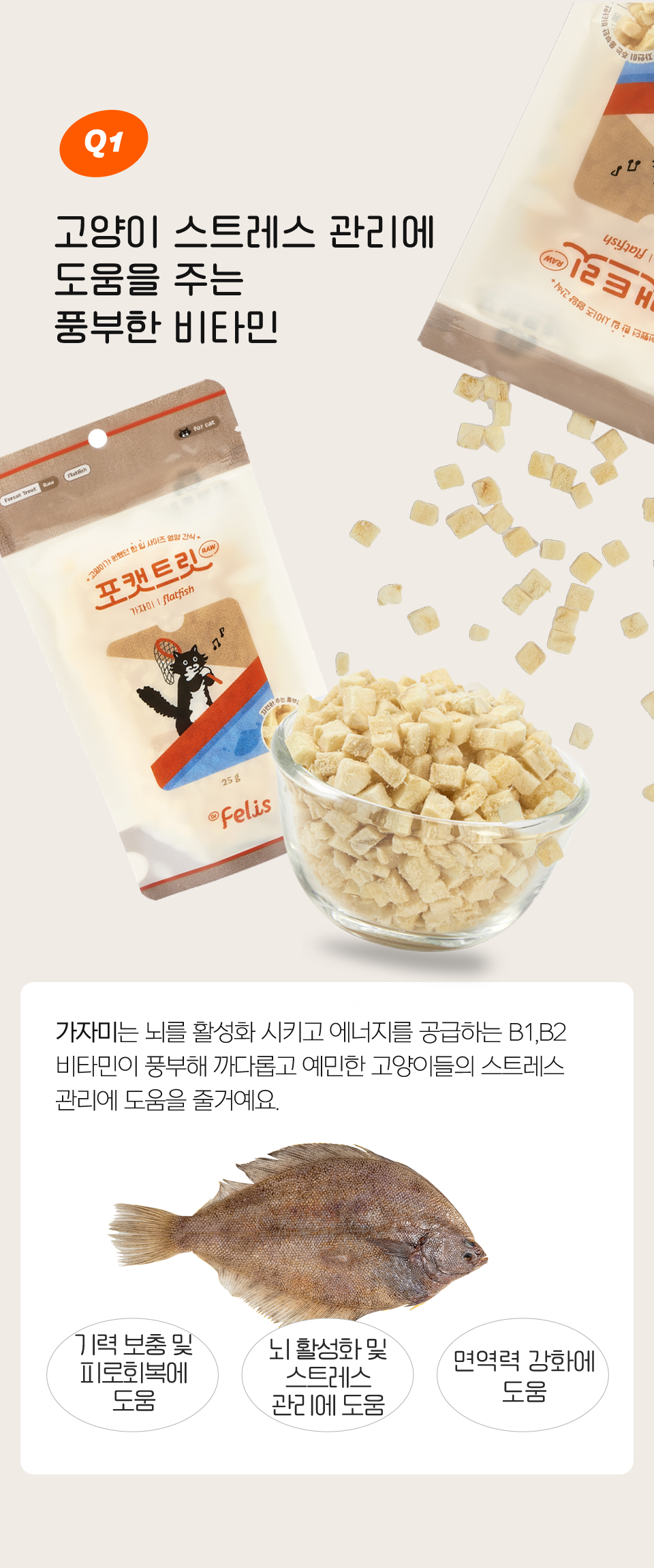 [창고대방출] 닥터펠리스 포캣트릿 가자미 동결건조 간식 25g 12번째