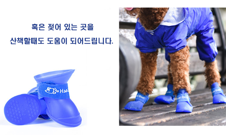 [무료배송] 예보들 라텍스 레인부츠 블랙/블루/핑크 S-L 3번째
