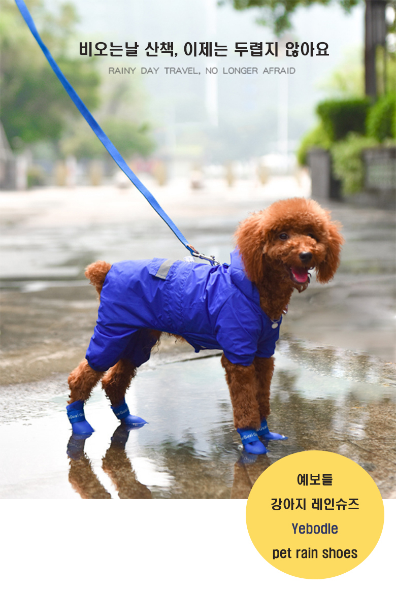 [무료배송] 예보들 라텍스 레인부츠 블랙/블루/핑크 S-L 1번째