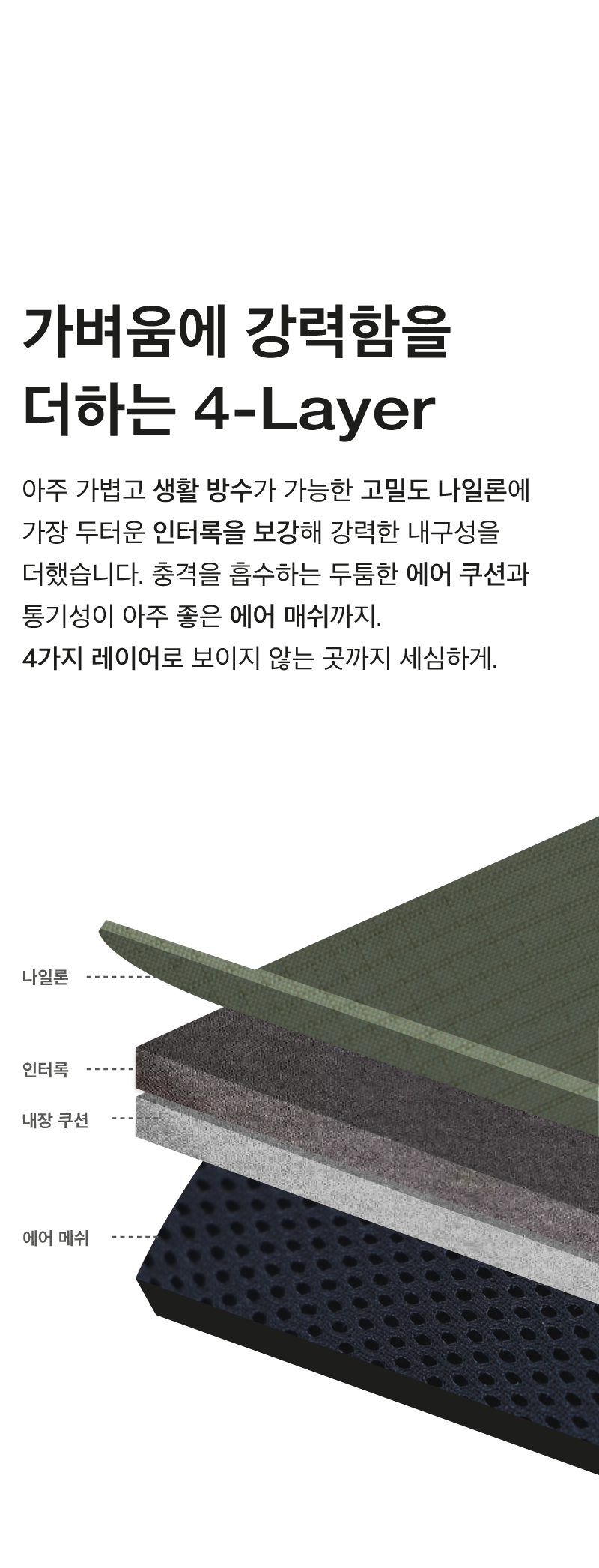 [NEW신상][무료배송] 코코넛즈 노터치 라이트 하네스 - 카키 11번째