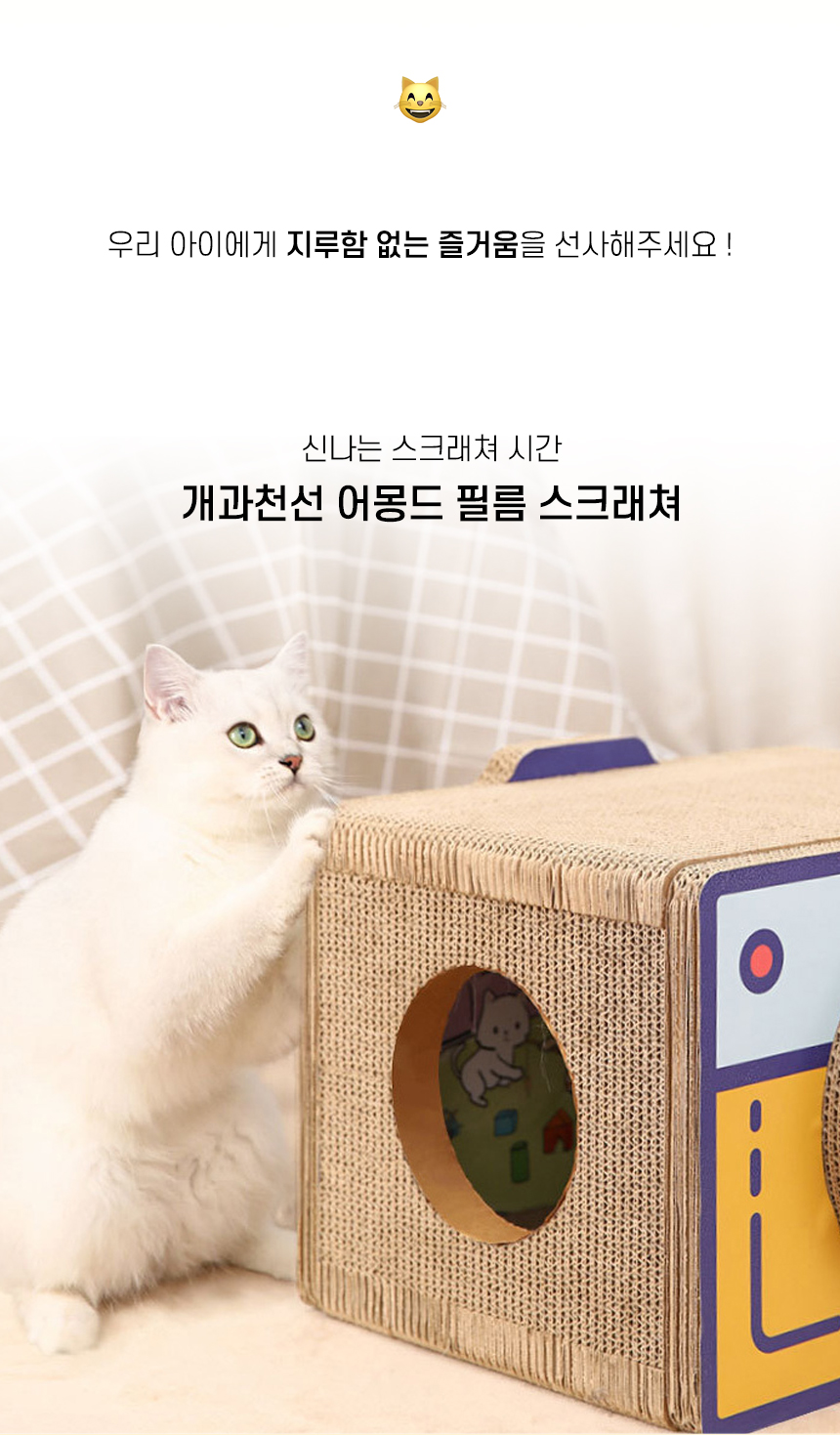 [NEW신상][무료배송] 개과천선 캣 어몽드 필름 스크래쳐 하우스 2번째
