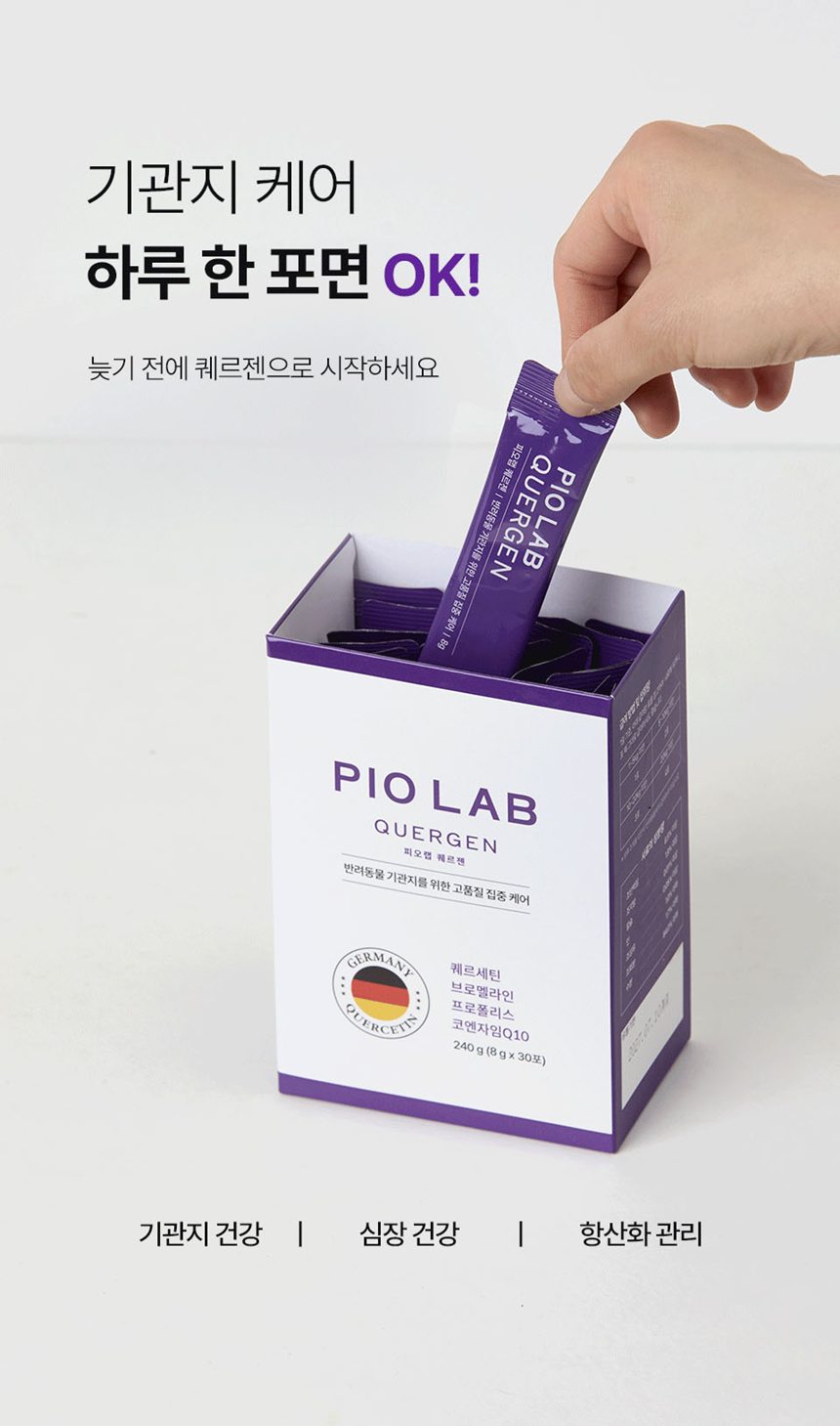 [NEW신상][무료배송] 피오랩 퀘르젠 기관지 영양제 30포 4번째