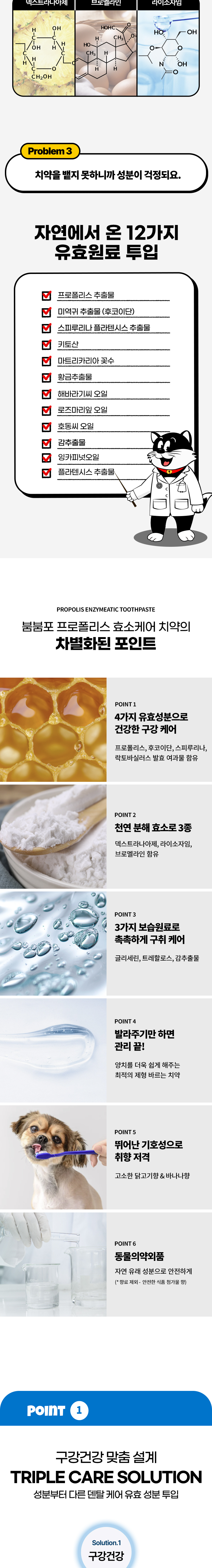 붐붐포 프로폴리스 효소 치약 닭고기향 70g 3번째