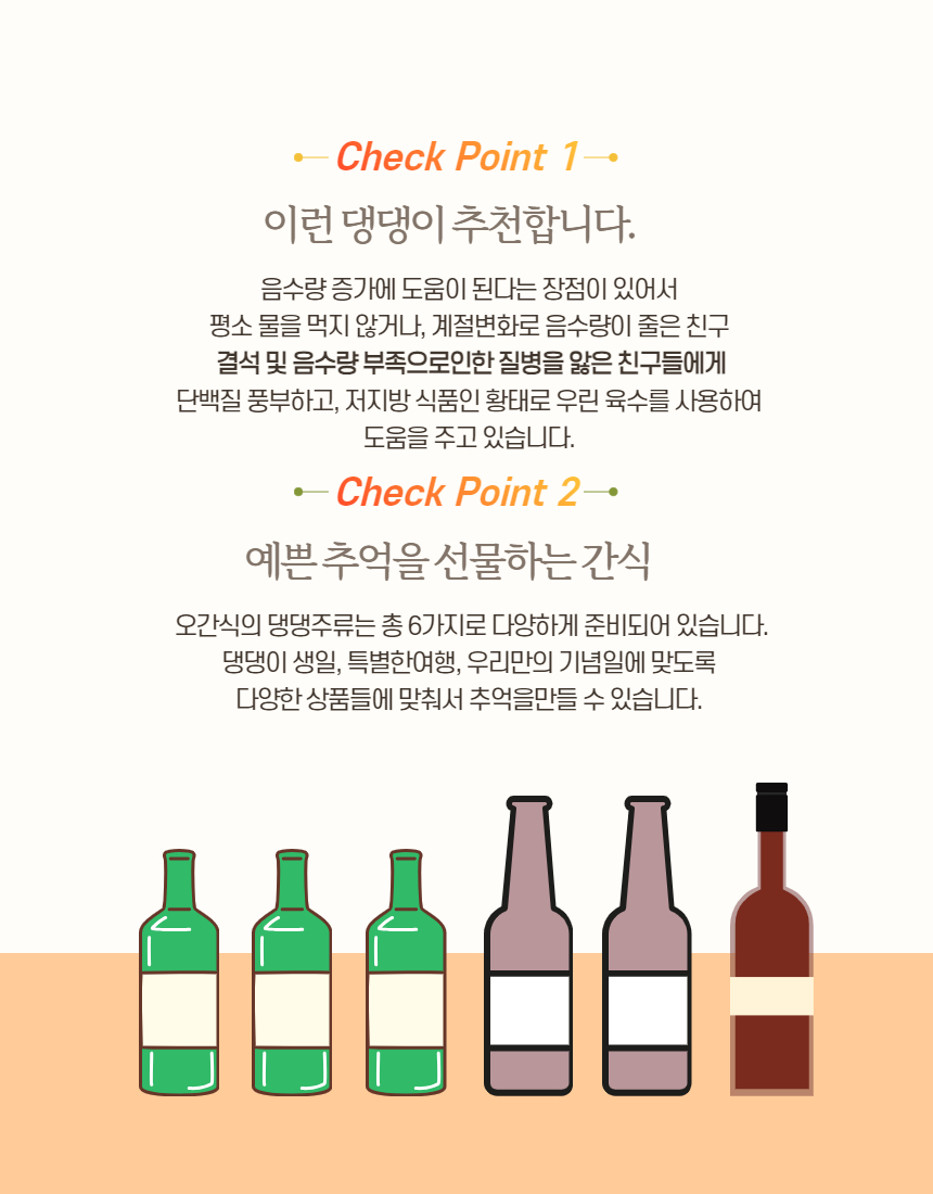 [무료배송] 오간식 독 댕댕주류 6종 6번째