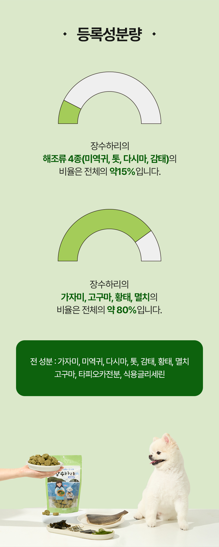 [무료배송] 하리 독 장수하리 후코플러스 150g 17번째