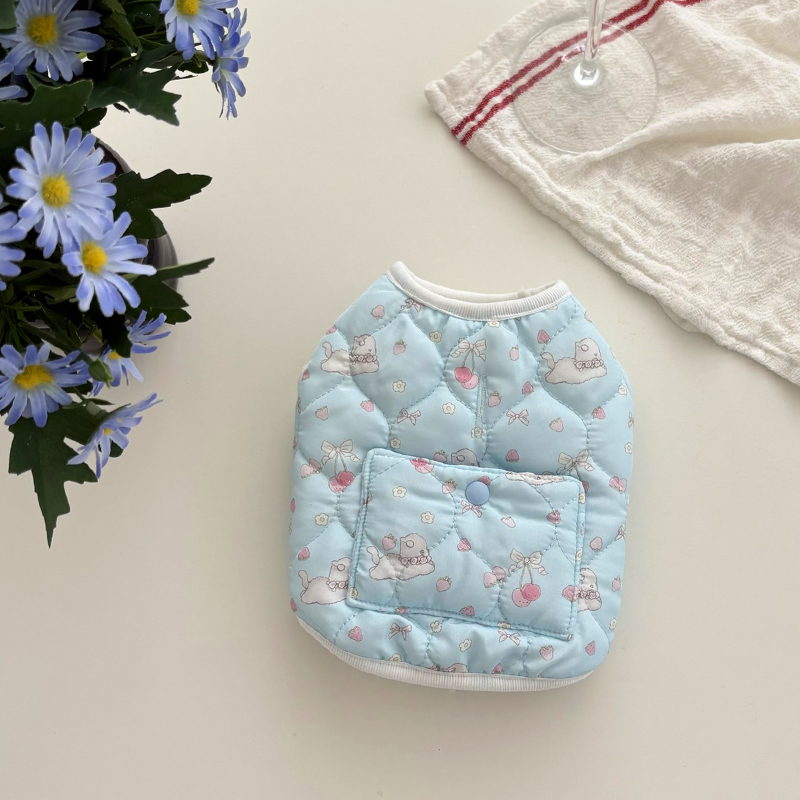 [NEW신상][무료배송] 해피댕댕 토끼핫팩패딩 2종 (핑크,소라) S-2XL 8번째