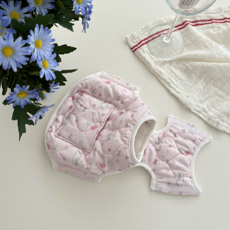 [NEW신상][무료배송] 해피댕댕 토끼핫팩패딩 2종 (핑크,소라) S-2XL 14번째