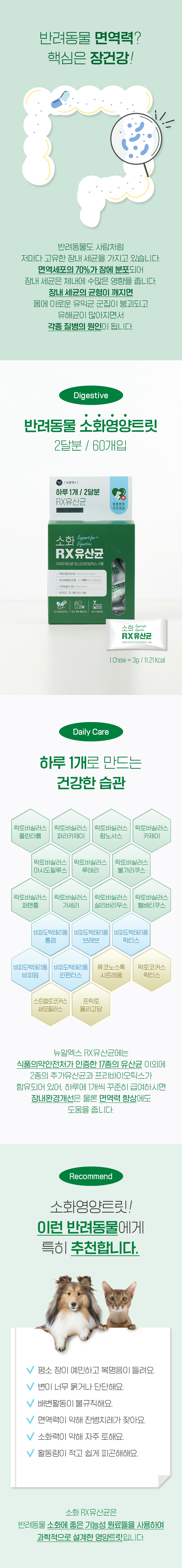 [NEW신상][무료배송] 뉴알엑스 소화 RX 유산균 60개입 180g 6번째