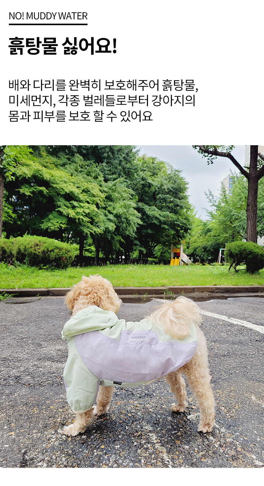 [무료배송] 레토 강아지 우비 바람막이 LDR-A02 13번째