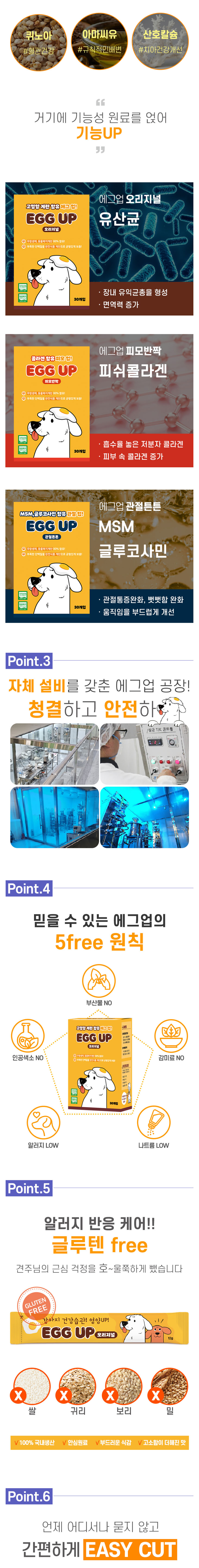 [NEW신상][무료배송] [1+1] 에그업 강아지 짜먹는 계란 스틱 간식 360g (12gx30p) 4번째