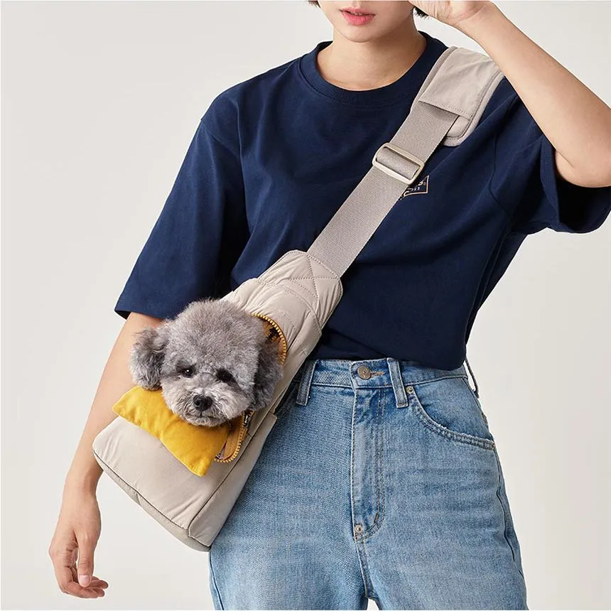 [무료배송] 마이플러피 독 이동가방 업백 베이지 M/L