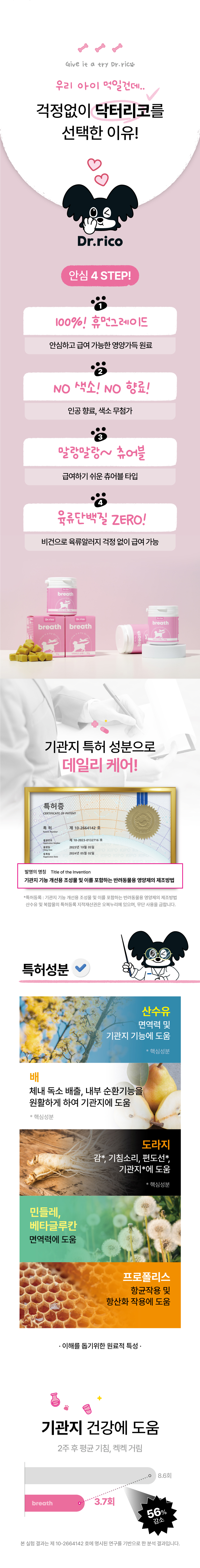 [무료배송] 닥터리코 브레스 기관지 영양제 90g 7번째