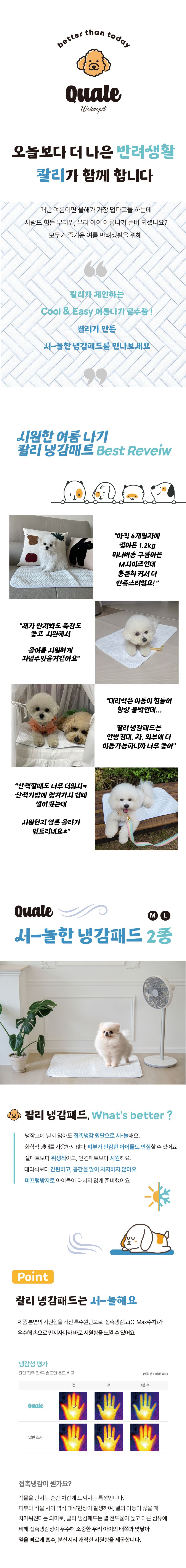[무료배송] 콸리 서늘한 냉감패드 쿨매트 M/L 1번째