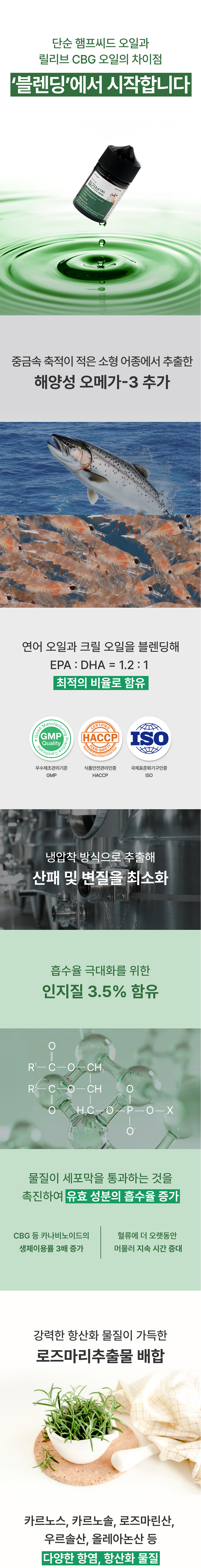 [NEW신상][무료배송] 라이펫 릴리브 CBG 오일 60ml 5번째