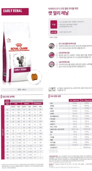 [무료배송] [유통기한임박, 25년10월6일] 로얄캐닌 캣 얼리 레날 400g 1번째
