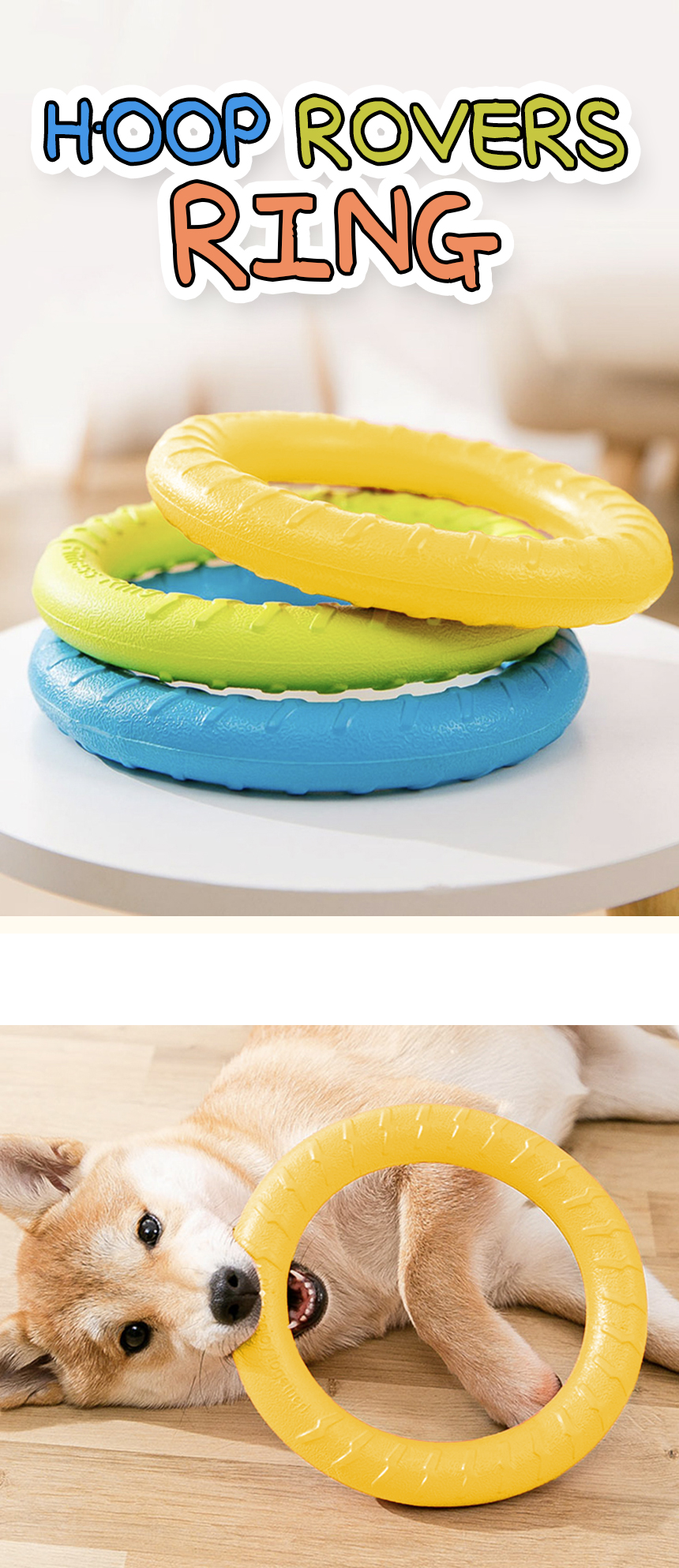 [NEW신상][무료배송] [색상랜덤] 개과천선 후프 로버스 링 장난감 (19cm/29cm) 1번째