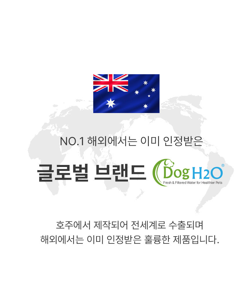 [무료배송] Dogh2o 강아지 고양이 구강케어 자동급수기 정수기 6리터 대용량 1번째
