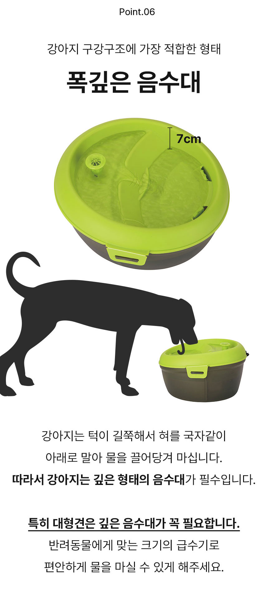 [무료배송] Dogh2o 강아지 고양이 구강케어 자동급수기 정수기 6리터 대용량 25번째