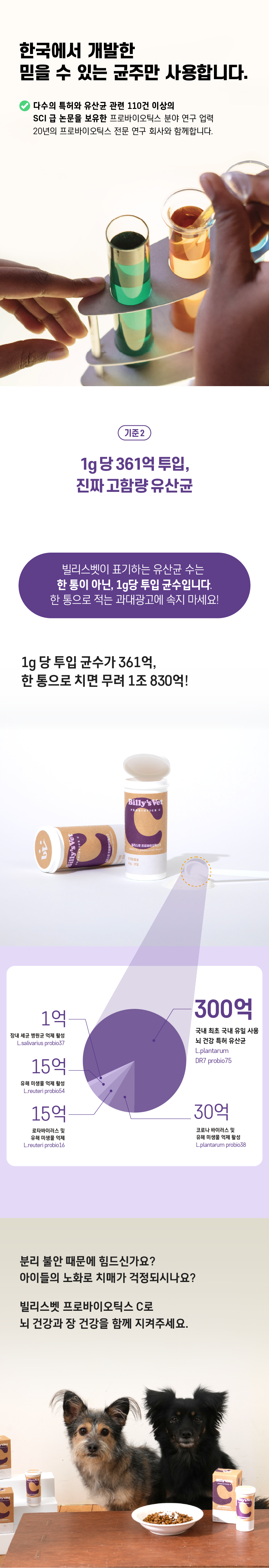 [무료배송] 빌리스벳 뇌건강 프로바이오틱스 C 30g 5번째