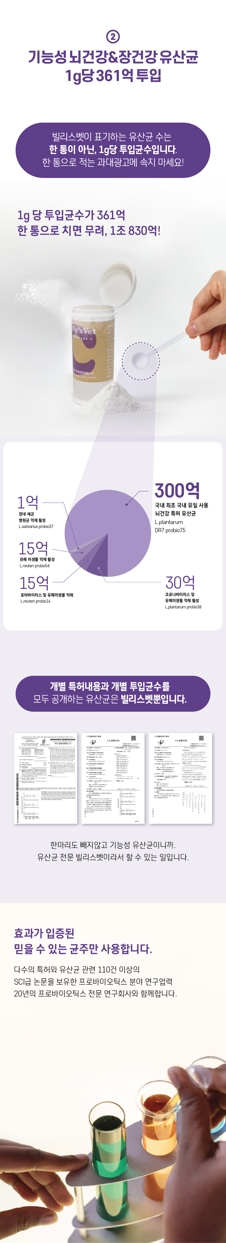 [무료배송] 빌리스벳 뇌건강 프로바이오틱스 C 30g 4번째