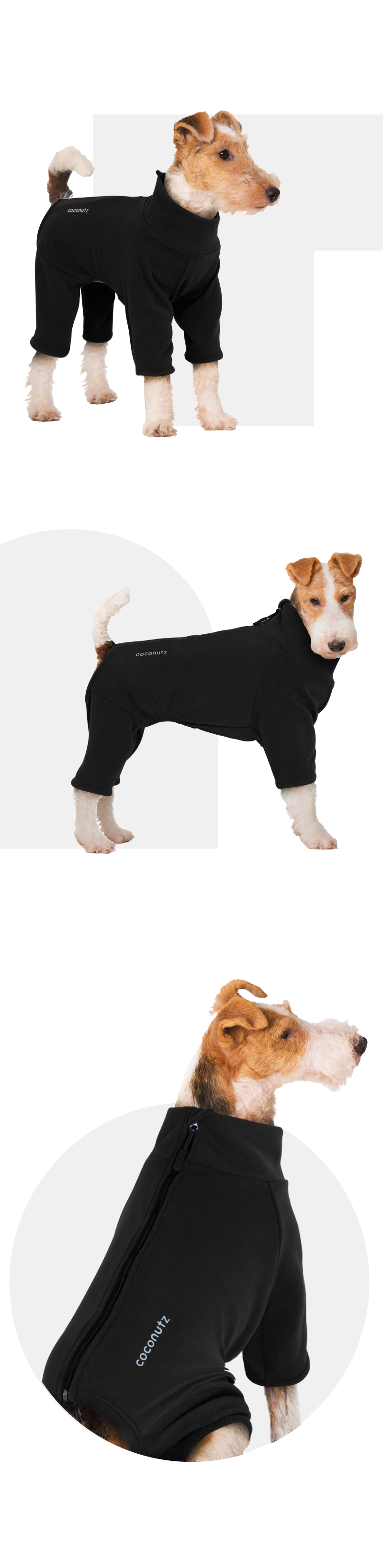 [무료배송] 코코넛즈 독 이지 핏 바디 워머 블랙 S-5XL 2번째