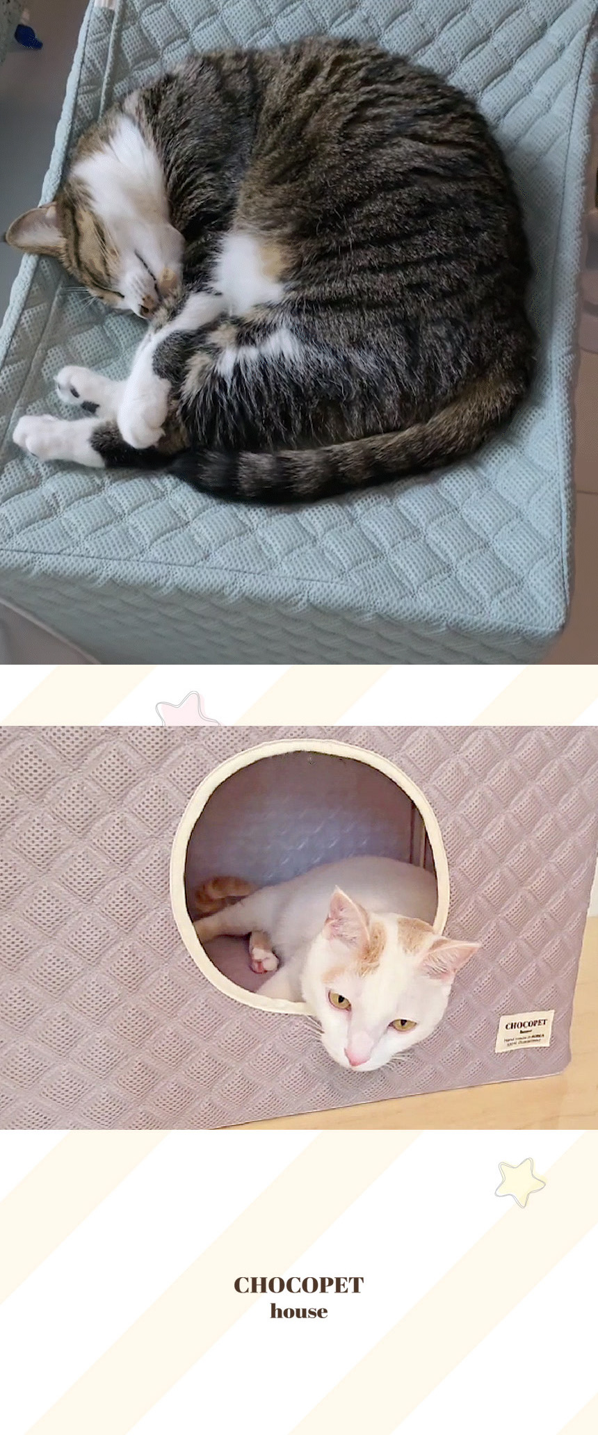 [무료배송] 초코펫하우스 고양이 숨숨집 반영구 스크래쳐 다기능 캣하우스 2.0 12번째