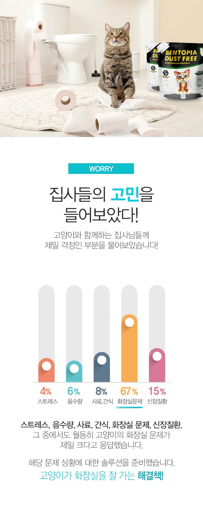 [무료배송] [3개] 벤토피아 더스트프리 무향 6.35kg 4번째