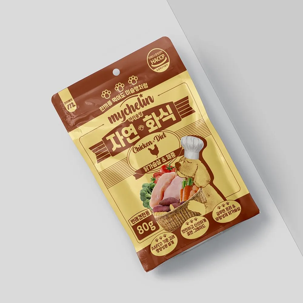 마이베프 독 마이슐랭 자연화식 닭가슴살&체중 80g