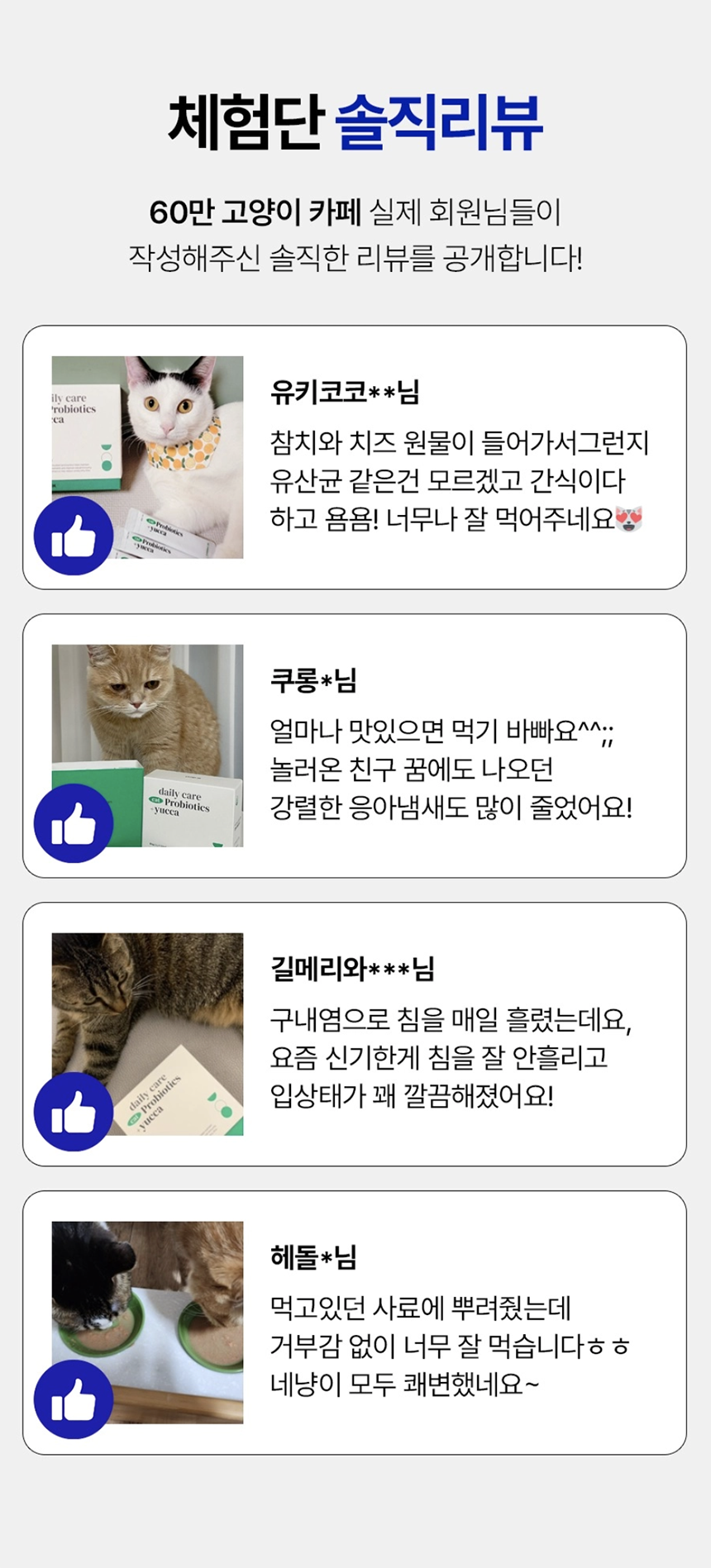 [NEW신상][무료배송] 요로캣 유카 유산균 60g (2g*30일) 2번째