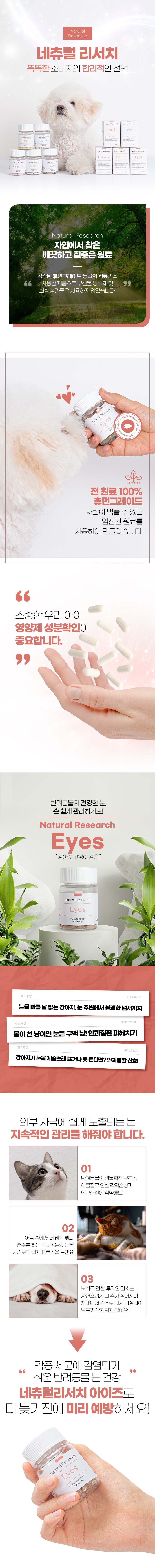 [유통기한임박, 25년9월1일] 네츄럴리서치 아이즈 눈 영양제 16.8g 2번째