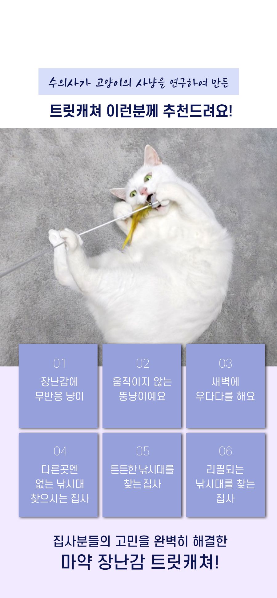 [무료배송] 파니온 트릿캐쳐 고양이 낚시대 3번째