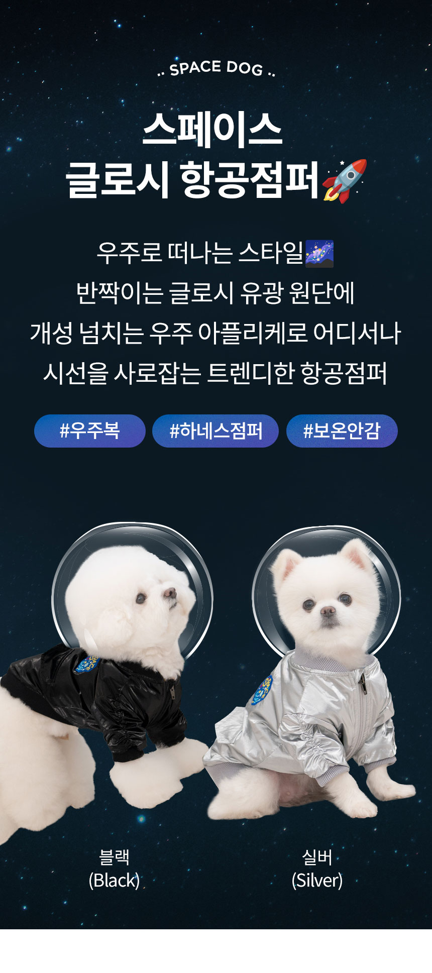 [무료배송] 올치 스페이스 글로시 항공 점퍼 2번째