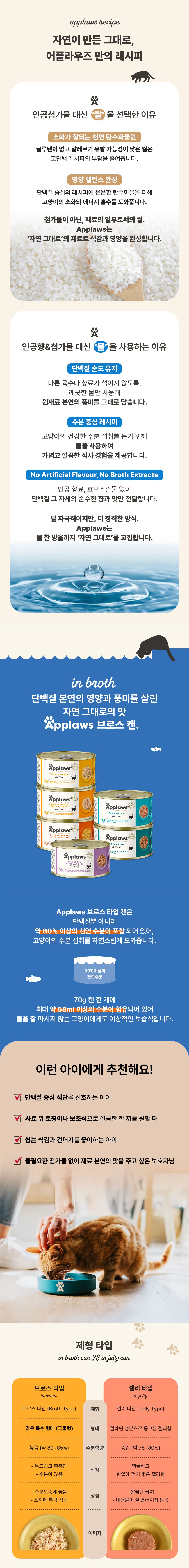 [체험단] 어플라우즈 캣 닭가슴살과 치즈 인 브로스 캔 70g 5번째
