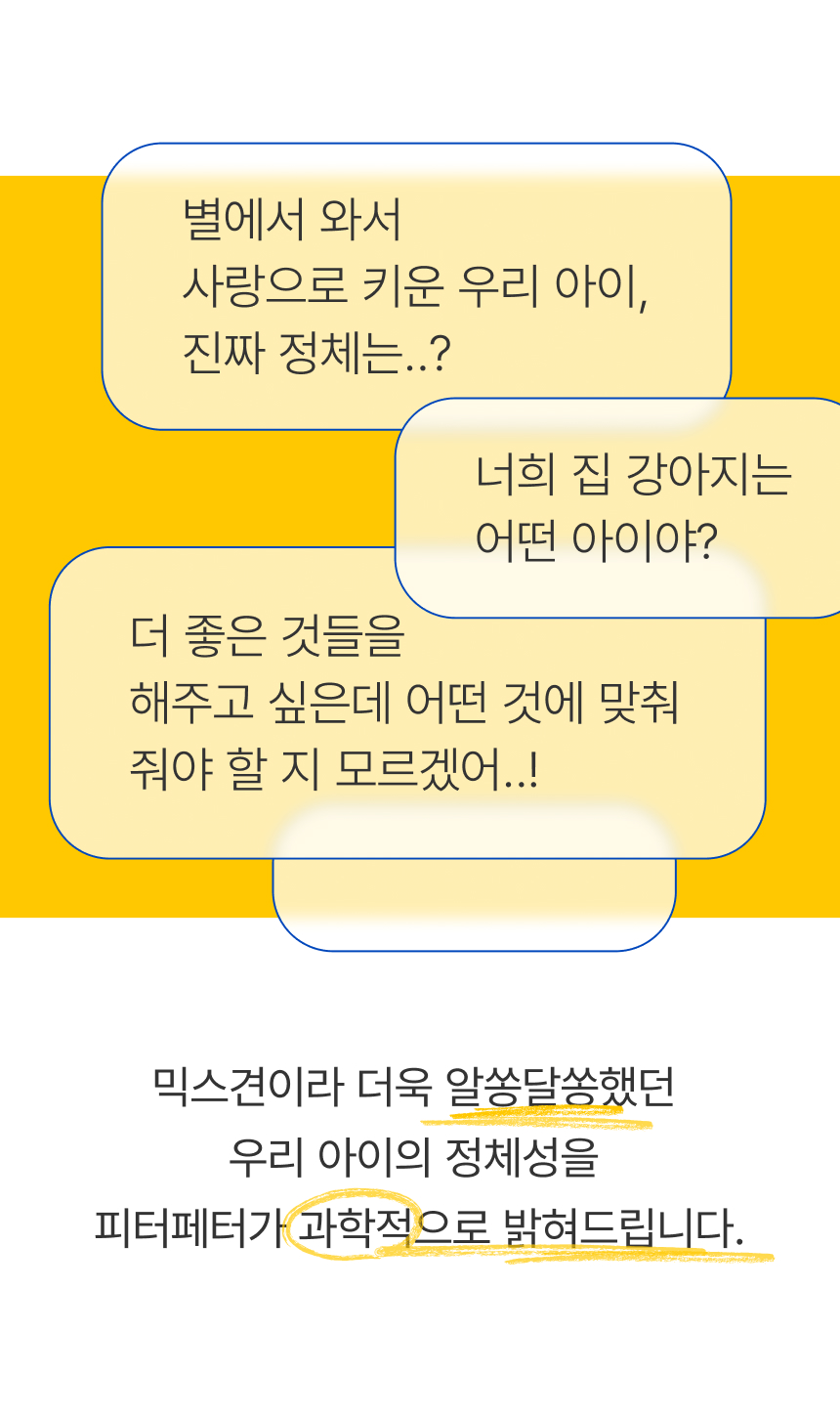 [NEW신상] [무료배송] 피터페터 독 DNA 품종 분석 검사 키트 2번째