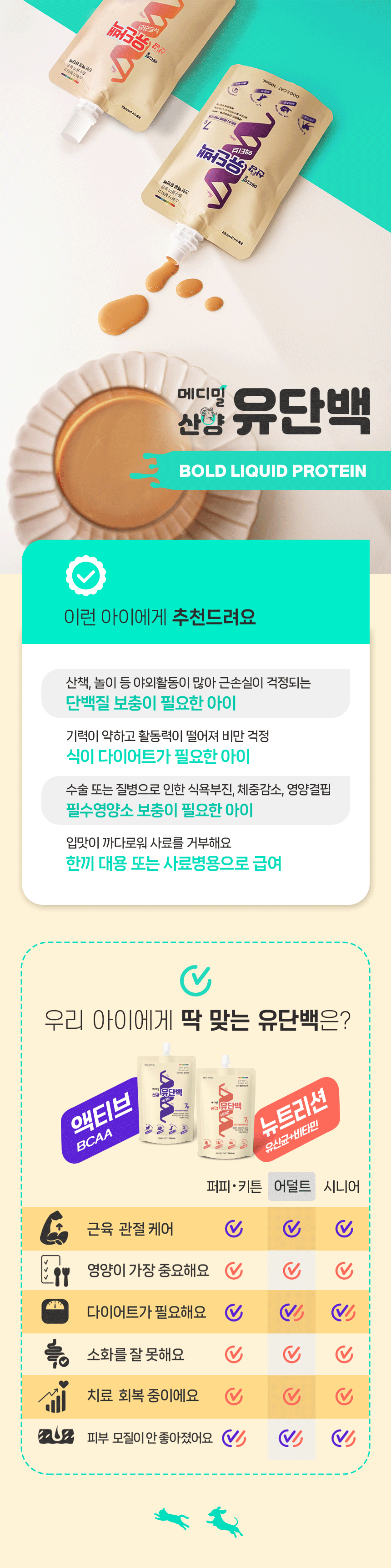 [창고대방출] 메디밀 마시는 펫프로틴 산양유 단백 액티브 100ml 11번째