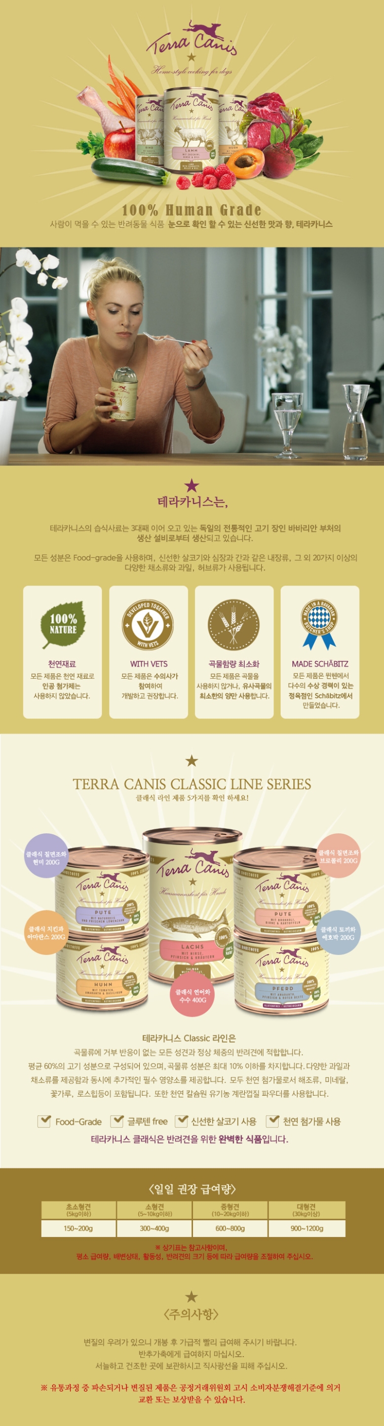 테라카니스 독 클래식 칠면조&브로콜리 캔 200g  1번째