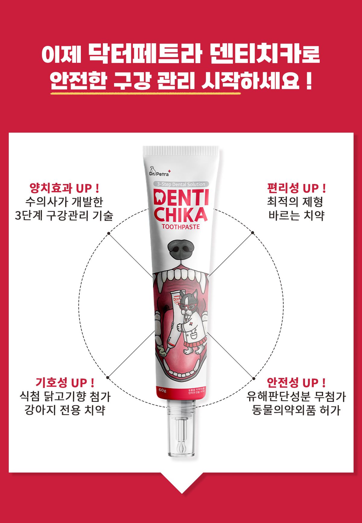 [유통기한임박, 26년5월21일] 닥터페트라 독 덴티치카 닭고기향 60g 16번째