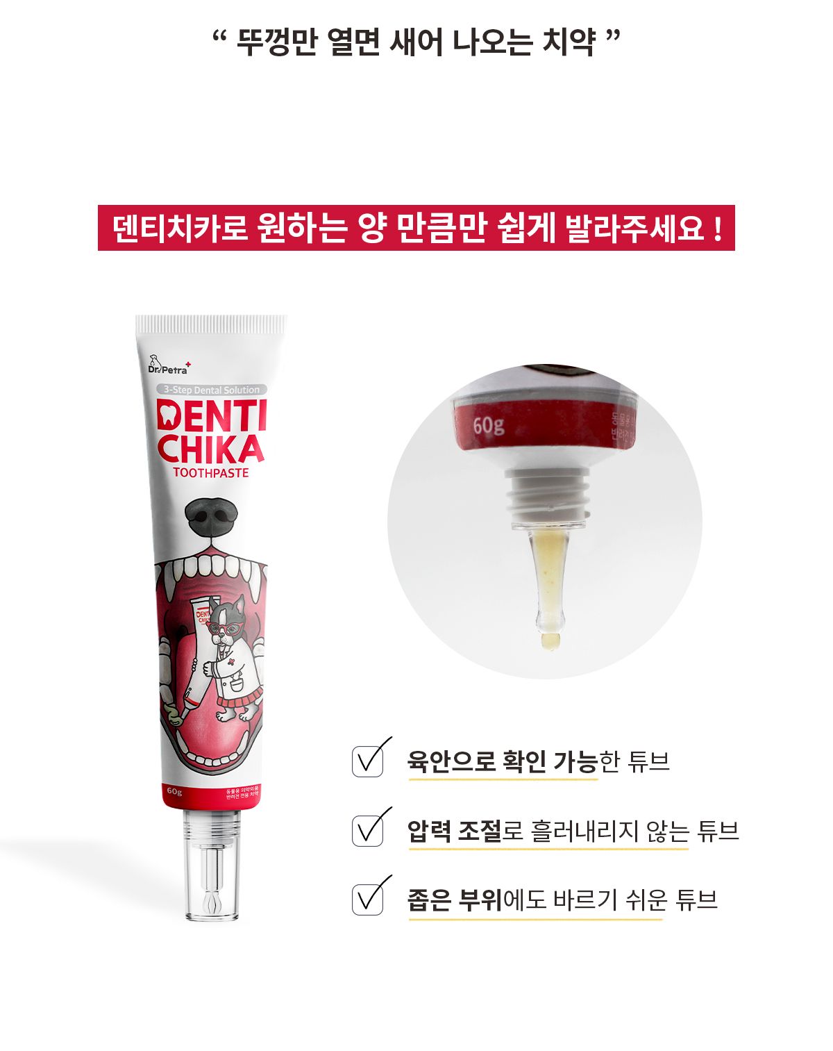 [유통기한임박, 26년5월21일] 닥터페트라 독 덴티치카 닭고기향 60g 23번째