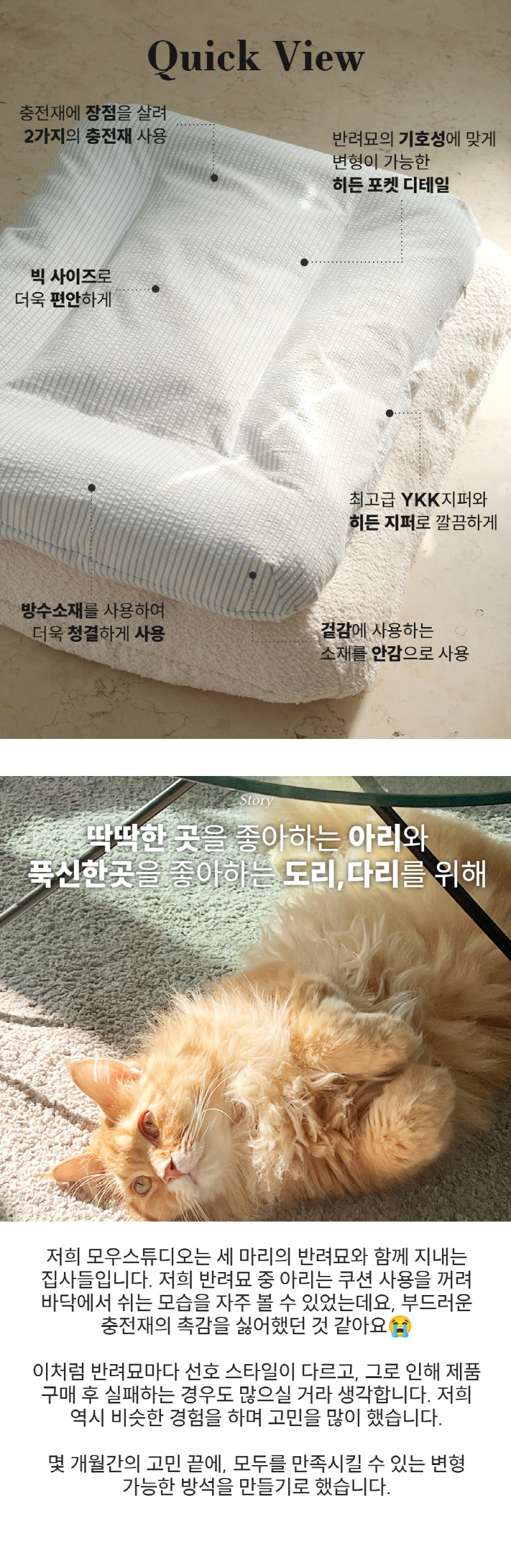 [NEW신상][무료배송] 모우스튜디오 냥모나이트 방석 3번째