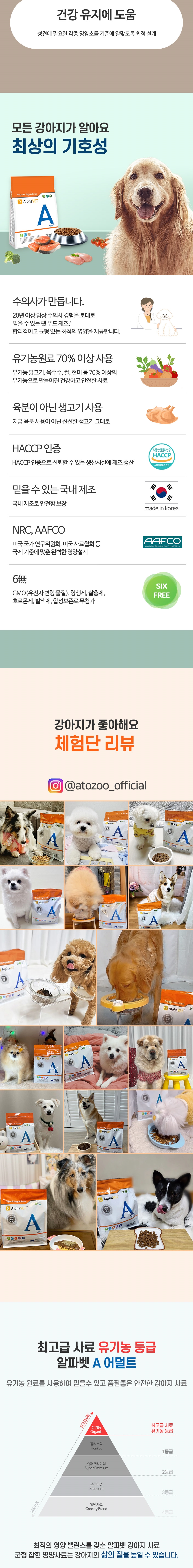 [무료배송] 알파벳 독 A 어덜트 1.2kg 4번째