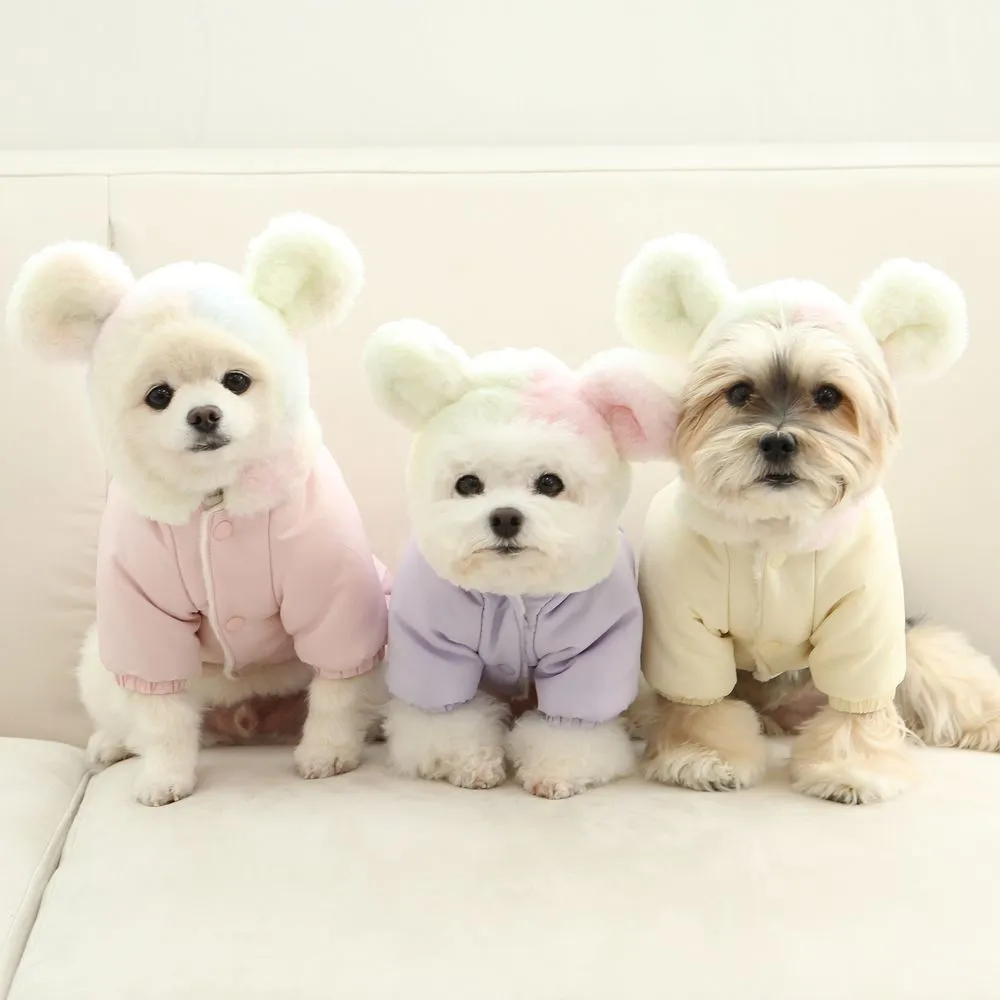 [무료배송] 이츠독 솜사탕 베어 소프트 패딩 핑크/옐로우/바이올렛 S-3XL