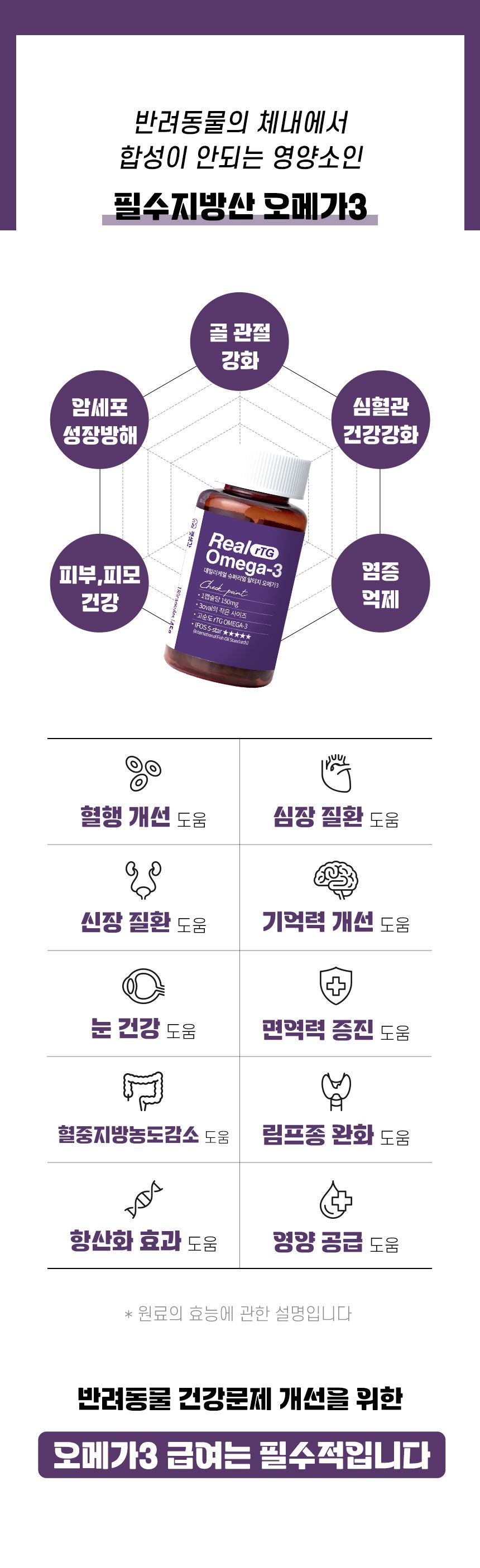 펫생각 데일리케얼 슈퍼리얼 알티지 오메가3 180캡슐 4번째