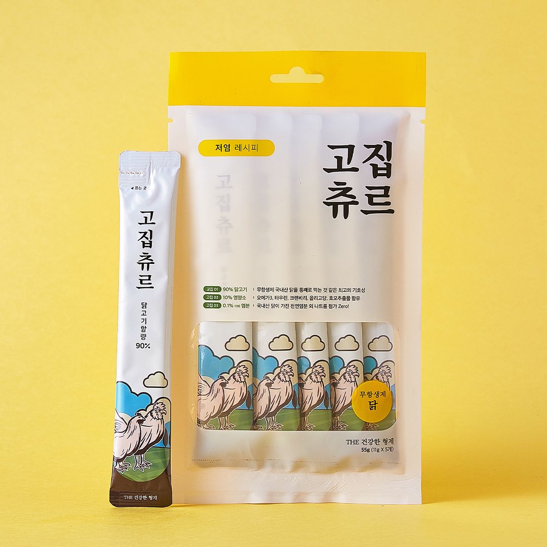 [꽉찬펫프][체험팩] 고집츄르 캣 무항생제 닭 11g*1p 0번